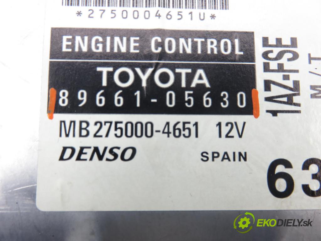 TOYOTA AVENSIS sedan (_T25_) SEDAN 2003 108,00 2.0 (AZT250_) - 1AZ-FSE 1998,00 řídící jednotka motora 8966105630