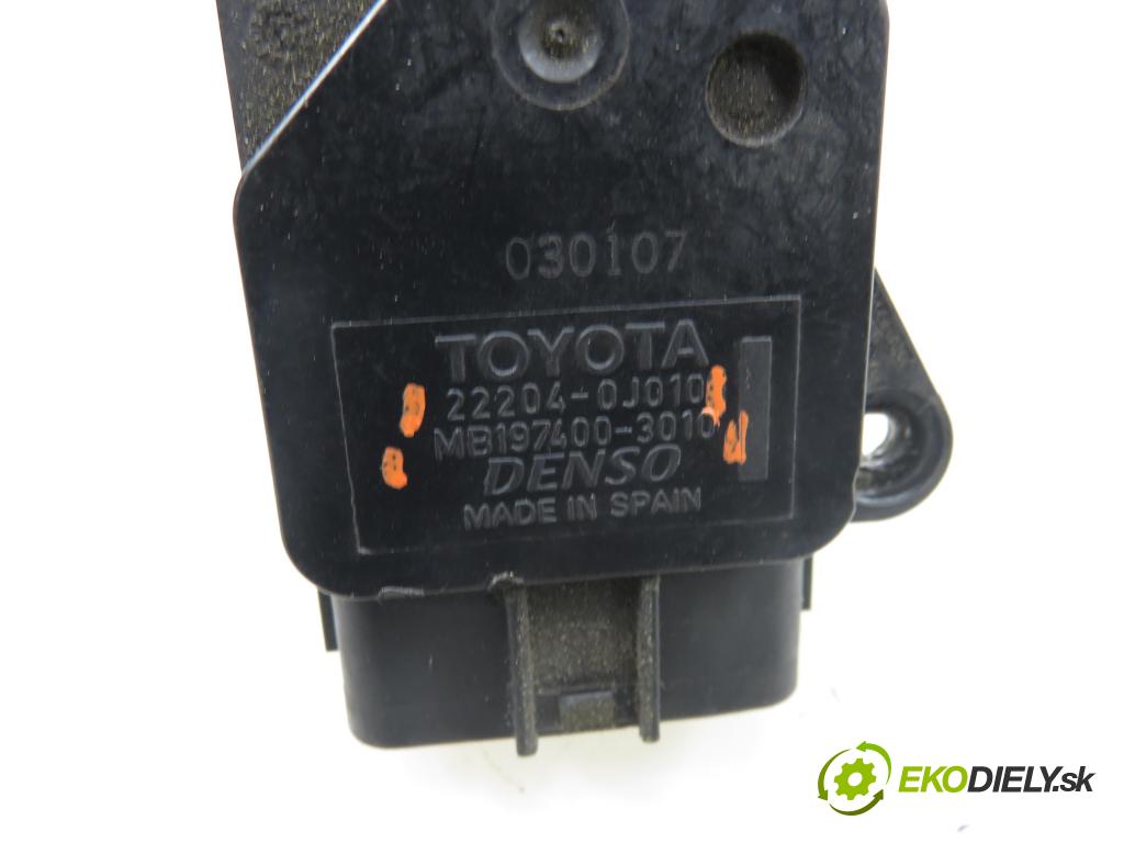 TOYOTA AVENSIS sedan (_T25_) SEDAN 2003 108,00 2.0 (AZT250_) - 1AZ-FSE 1998,00 váha vzduchu vzduchu 222040J010 ; MB1974003010