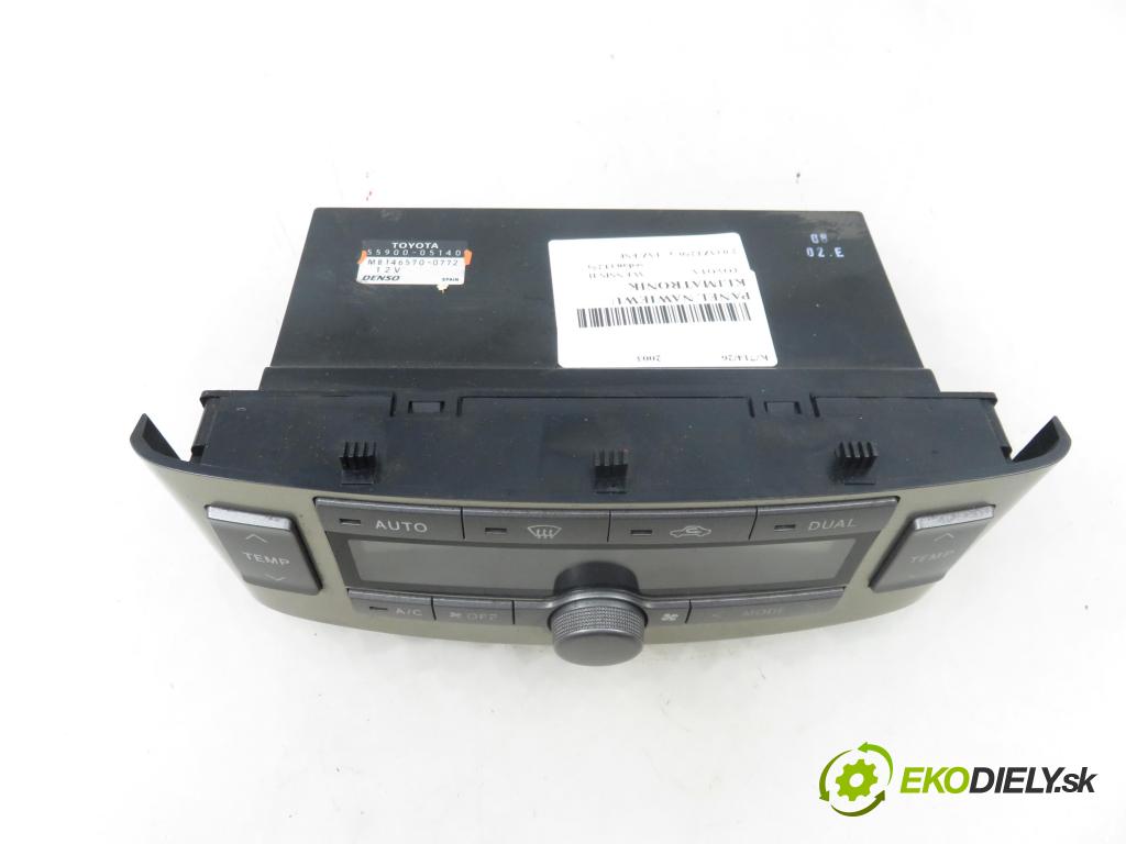 TOYOTA AVENSIS sedan (_T25_) SEDAN 2003 108,00 2.0 (AZT250_) - 1AZ-FSE 1998,00 Panel kúrenia KLIMATRONIK MB1465700772 ; 5590005140