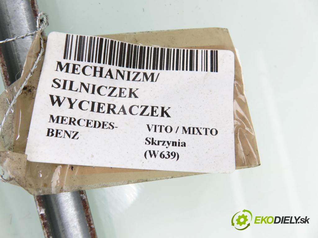 MERCEDES-BENZ VITO / MIXTO Skrzynia (W639) FURGON 2006 0,00 109 CDI - OM 646.980 2148,00 Motorček stieračov A6398200040 ; 404751