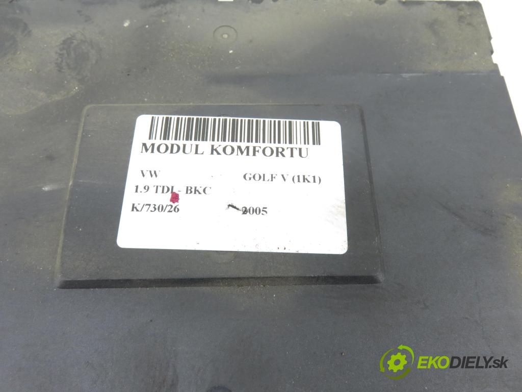VW GOLF V (1K1) HB 2005 77,00 1.9 TDI PD 105 - BKC 1896,00 MODUL BORDNETZ 1K0937049K