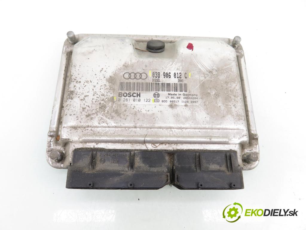 AUDI A3 (8L1) HB 2000 81,00 1.9 TDI 110 - AHF 1896,00 řídící jednotka motora 038906012C ; 0281010122
