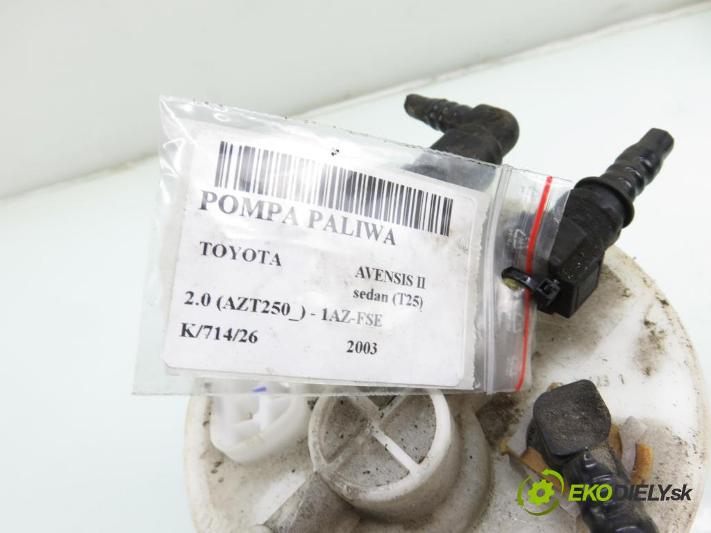 TOYOTA AVENSIS sedan (_T25_) SEDAN 2003 108,00 2.0 (AZT250_) - 1AZ-FSE 1998,00 Pumpa paliva 7702005110 ; 058030F001