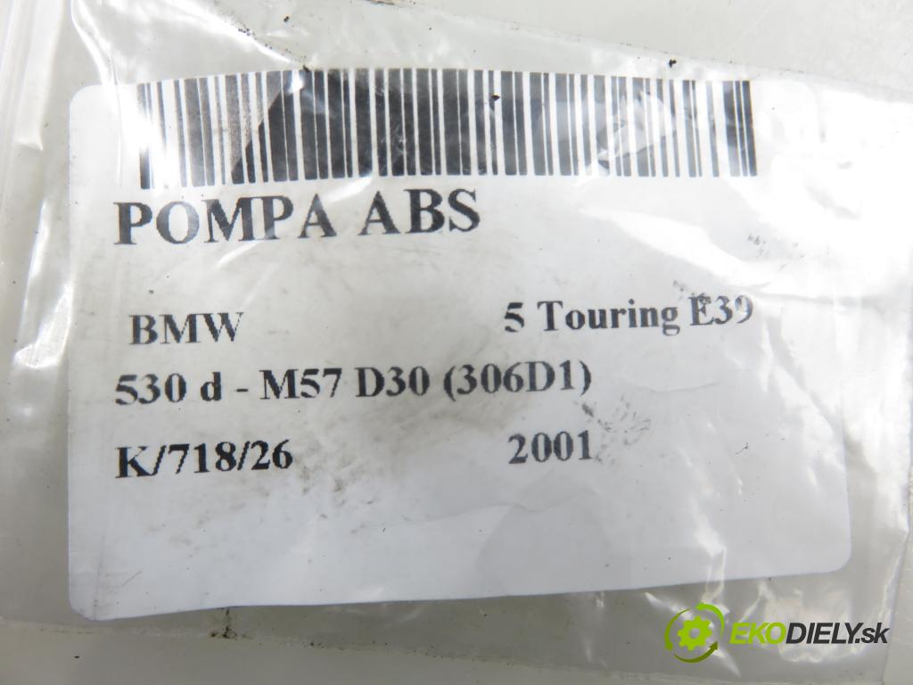 BMW 5 Touring (E39) KOMBI 2001 135,00 530 d - M57 D30 (306D1) 2926,00 pumpa ABS 0265900001 ; 6756342 ; 0265223001 (Pumpa ABS)