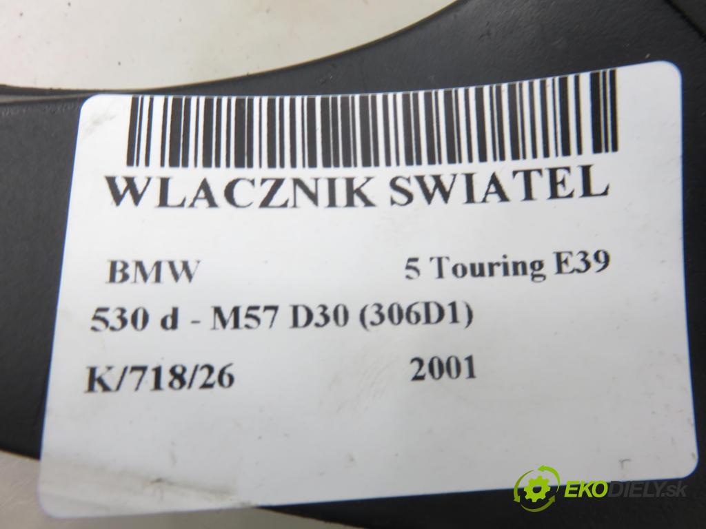 BMW 5 Touring (E39) KOMBI 2001 135,00 530 d - M57 D30 (306D1) 2926,00 prepínač svetlá 8159735 ; 8363683 ; 8363684