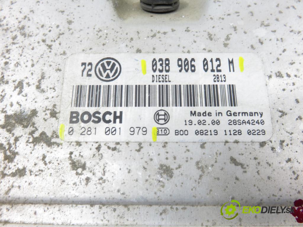 VW GOLF IV (1J1) HB 2000 66,00 1.9 TDI 90 - ALH 1896,00 Riadiaca jednotka Motor 038906012M ; 0281001979