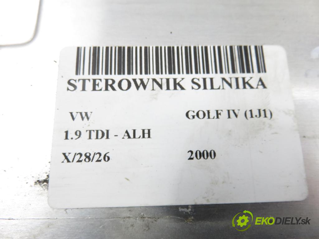 VW GOLF IV (1J1) HB 2000 66,00 1.9 TDI 90 - ALH 1896,00 Riadiaca jednotka Motor 038906012M ; 0281001979