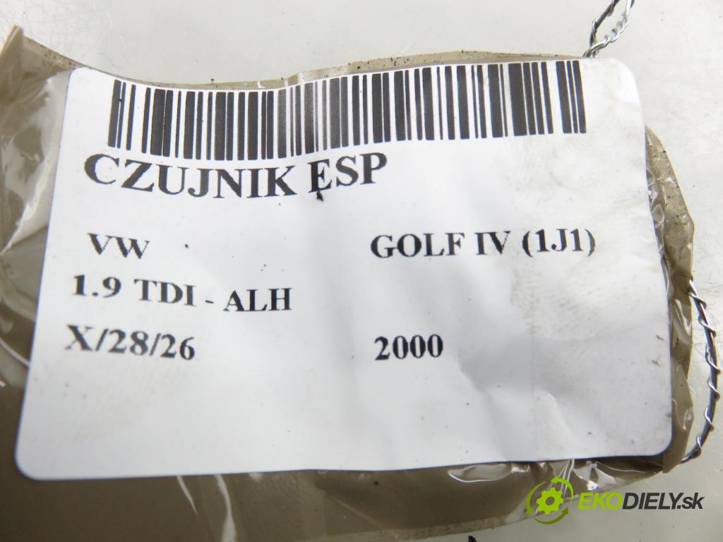 VW GOLF IV (1J1) HB 2000 66,00 1.9 TDI 90 - ALH 1896,00 snímač ESP 1J0907657A ; 1J1907637A ; 1J0907651A
