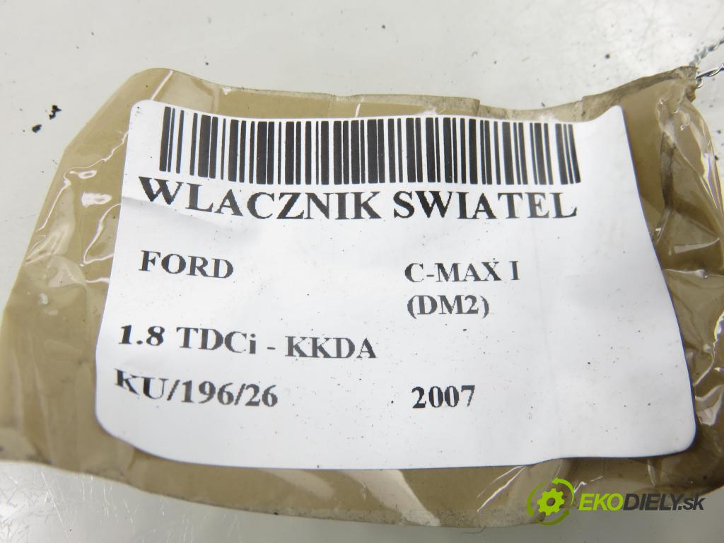 FORD C-MAX (DM2) MINIVAN 2007 85,00 1.8 TDCi 115 1753,00 prepínač svetlá 4M5T13A024CA