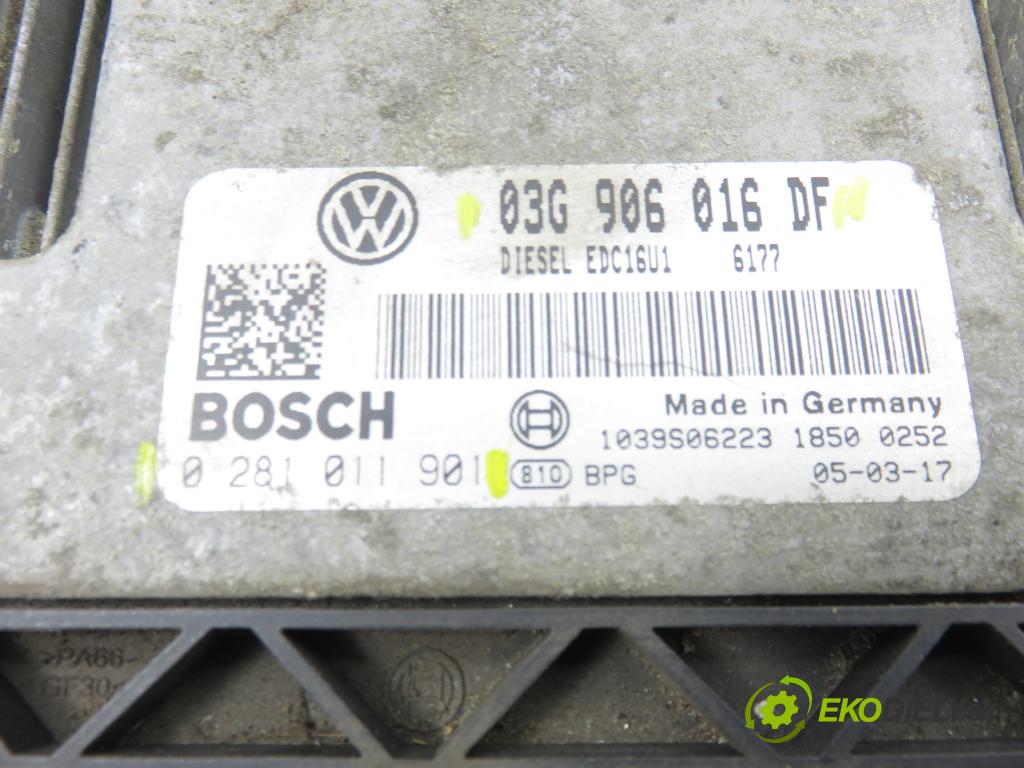 VW GOLF V (1K1) HB 2005 77,00 1.9 TDI - BKC 1896,00 Riadiaca jednotka Motor 03G906016DF ; 0281011901