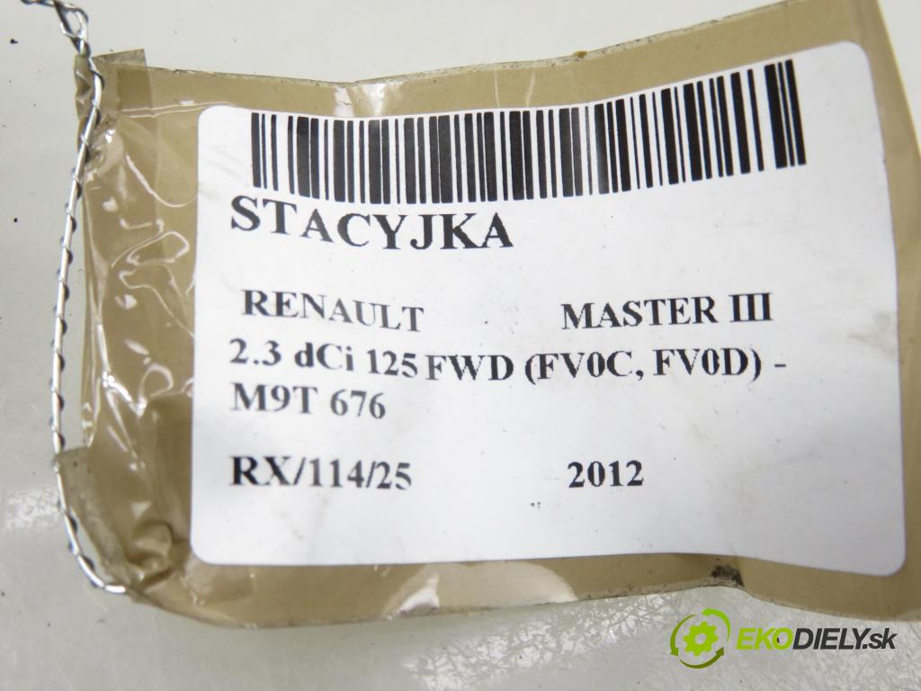 RENAULT MASTER III Skrzynia (FV) FURGON 2012 92,00 2.3 dCi 125 FWD (FV0C, FV0D) - M9T 676 2298,00 spinačka 487009185R ; N0504868 (Spínacia skrinka)