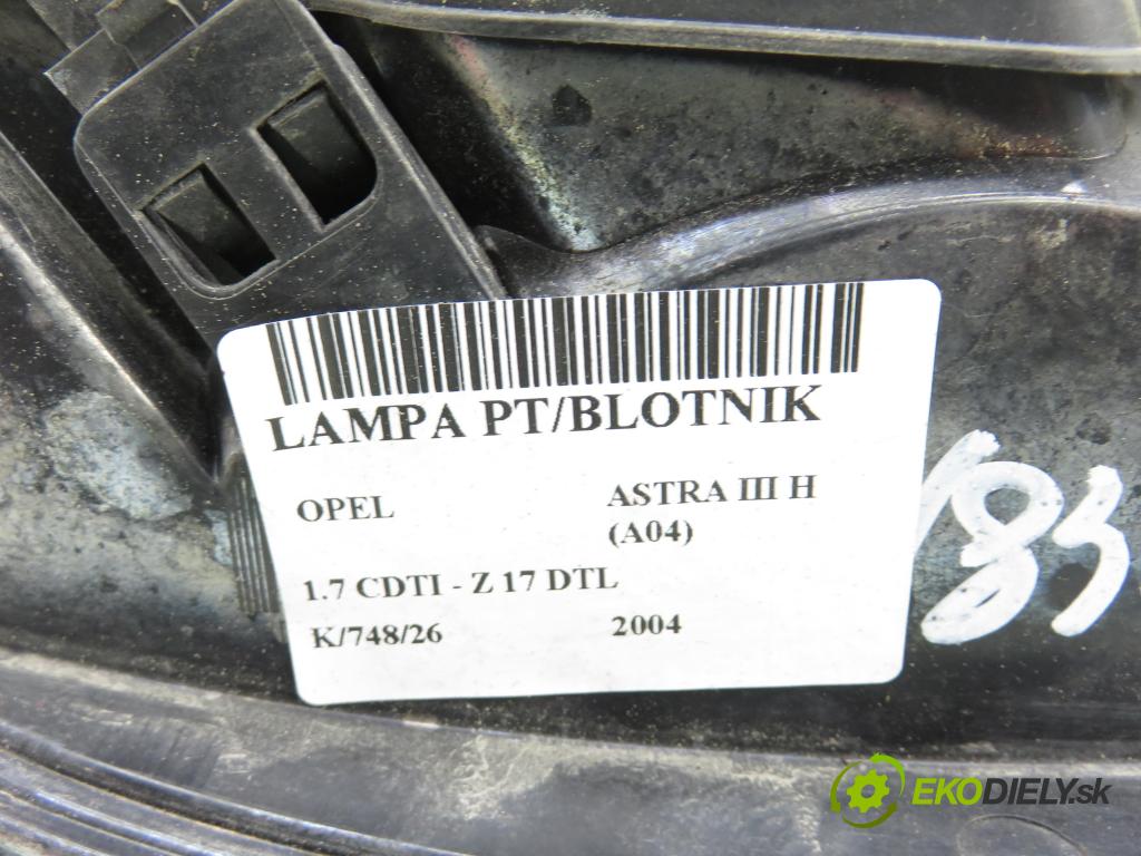 OPEL ASTRA H (A04) HB 2004 59,00 1.7 CDTI - Z 17 DTL 1686,00 Svetlo pravé zadné 24451837