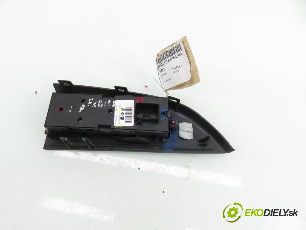 SKODA FABIA I SEDAN (6Y3) SEDAN 2004 55,00 1.4 16V - BBY 1390,00 Panel ovládania okien 1J3959857A ; 6Y1867227B