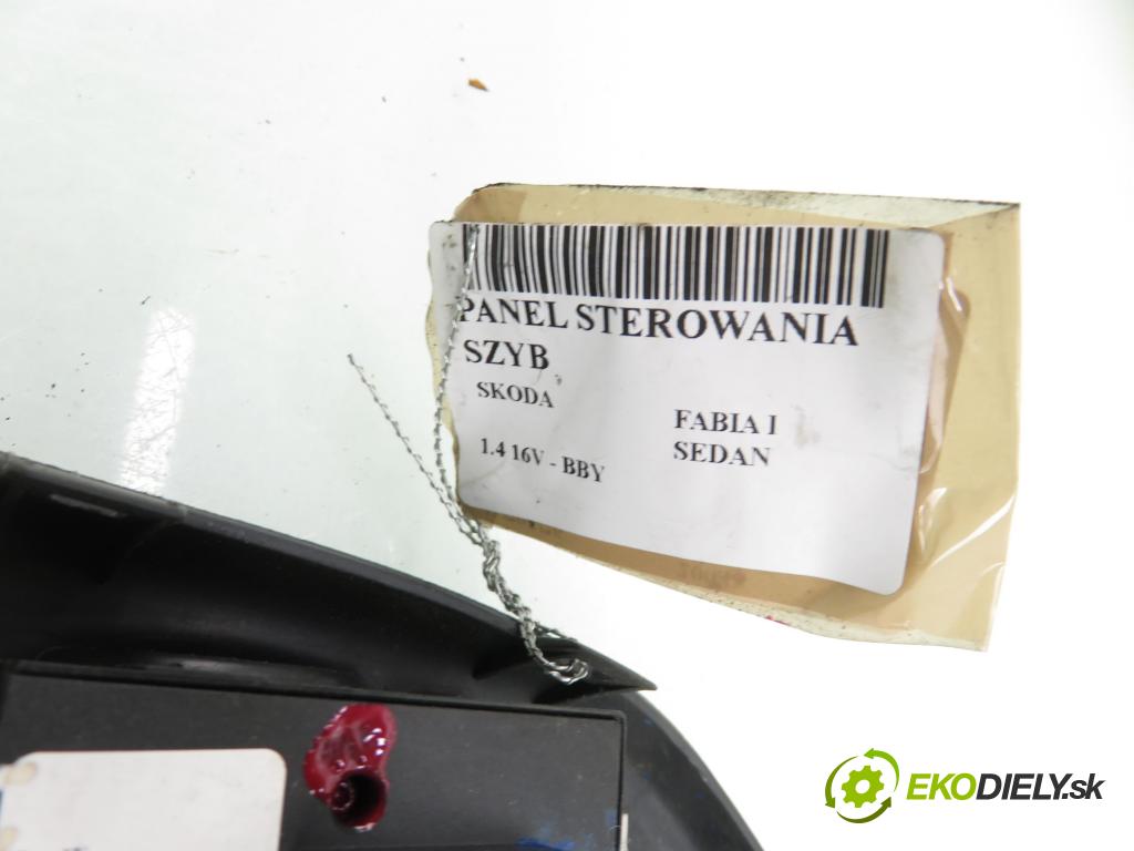 SKODA FABIA I SEDAN (6Y3) SEDAN 2004 55,00 1.4 16V - BBY 1390,00 Panel ovládania okien 1J3959857A ; 6Y1867227B