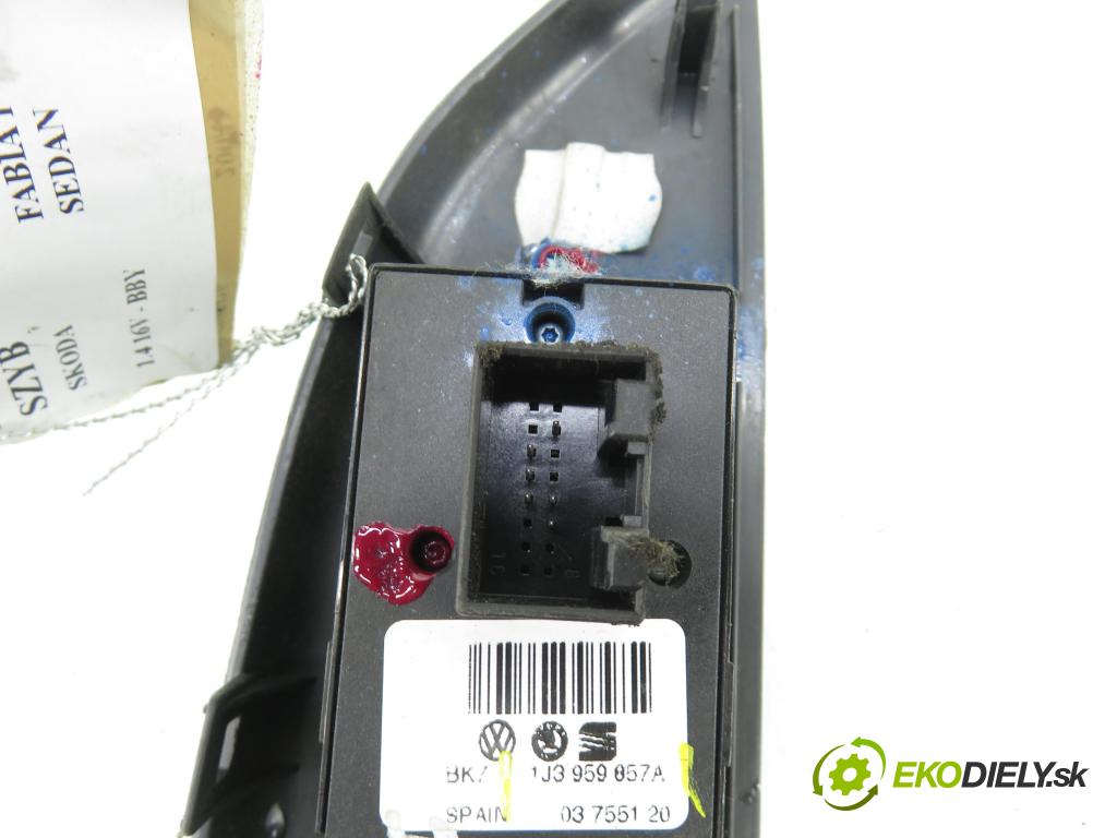 SKODA FABIA I SEDAN (6Y3) SEDAN 2004 55,00 1.4 16V - BBY 1390,00 Panel ovládania okien 1J3959857A ; 6Y1867227B