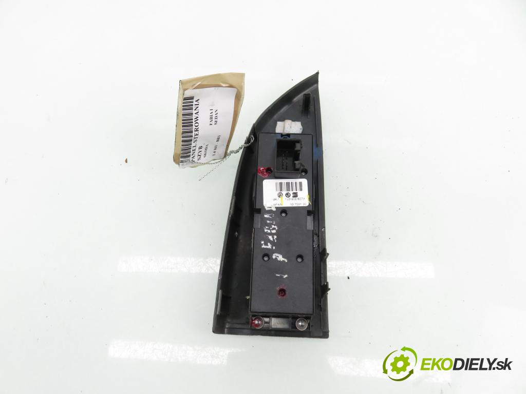 SKODA FABIA I SEDAN (6Y3) SEDAN 2004 55,00 1.4 16V - BBY 1390,00 Panel ovládania okien 1J3959857A ; 6Y1867227B