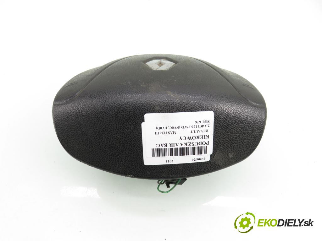 RENAULT MASTER III Skrzynia (FV) FURGON 2011 92,00 2.3 dCi 125 FWD (FV0C, FV0D) - M9T 676 2298,00 AirBag air BAG volantu 34116561B