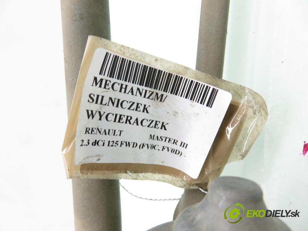 RENAULT MASTER III Skrzynia (FV) FURGON 2012 92,00 2.3 dCi 125 FWD (FV0C, FV0D) - M9T 676 2298,00 MECHANISMUS/ motorek stěračů 141409360 ; W00005453