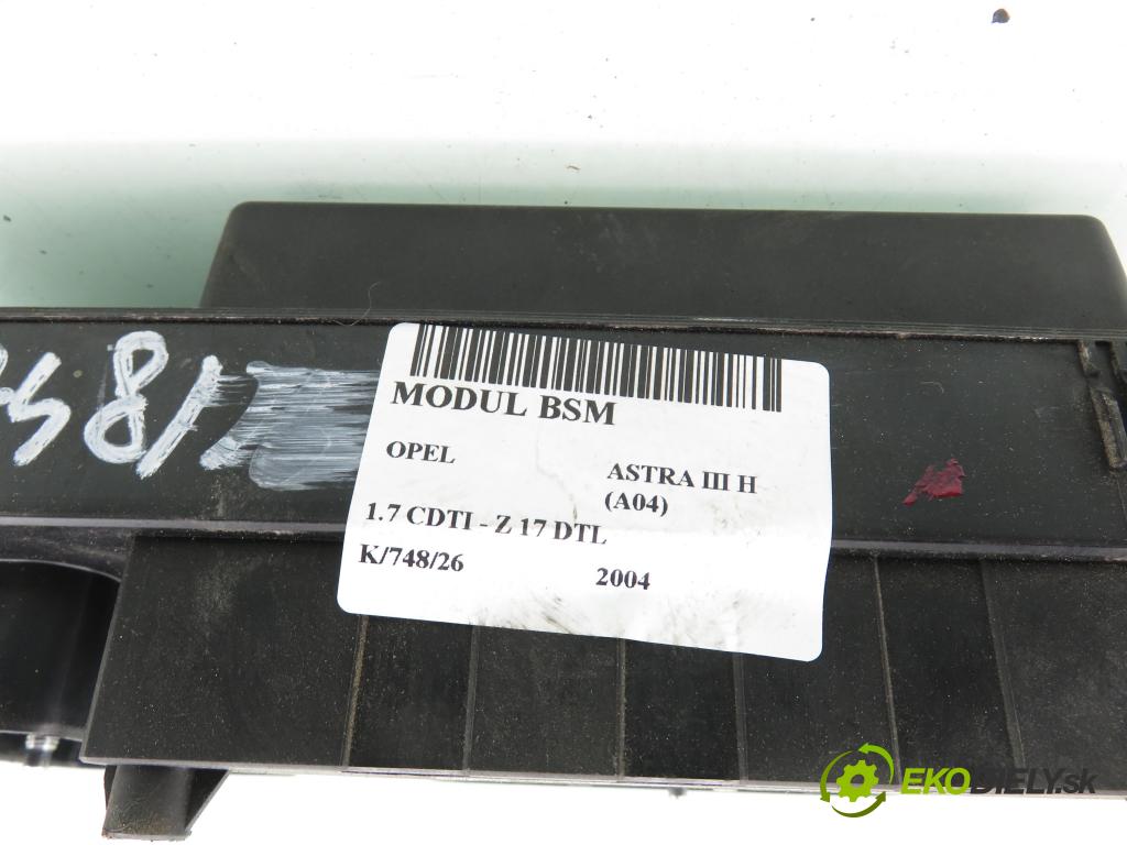 OPEL ASTRA H (A04) HB 2004 59,00 1.7 CDTI - Z 17 DTL 1686,00 MODUL BSM 13181658DY ; 5DK00866831