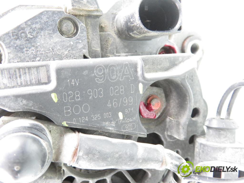 VW GOLF IV (1J1) HB 2001 74,00 1.6 - APF 1595,00 Alternátor 028903028D ; 0124325003 (Alternátor)