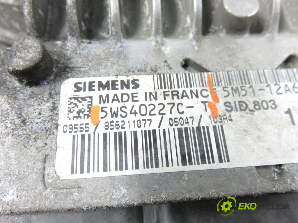FORD FOCUS II (DA_, HCP) HB 2005 100,00 2.0 TDCi - G6DD 1997,00 Riadiaca jednotka Motor 5WS40227CT ; 5M5112A650MB