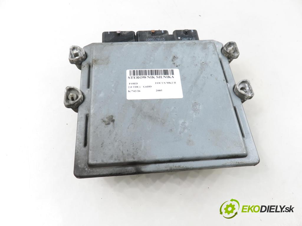 FORD FOCUS II (DA_, HCP) HB 2005 100,00 2.0 TDCi - G6DD 1997,00 Riadiaca jednotka Motor 5WS40227CT ; 5M5112A650MB