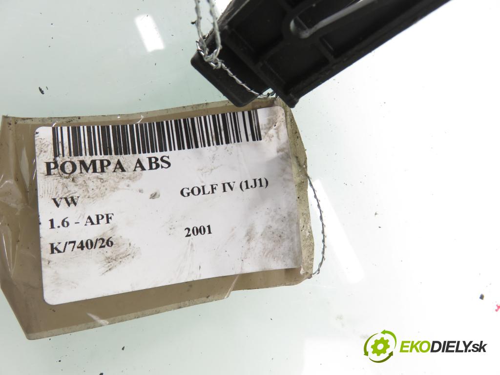 VW GOLF IV (1J1) HB 2001 74,00 1.6 - APF 1595,00 pumpa ABS 10094703073 ; 1C0907379 ; 6X0614517 (Pumpa ABS)