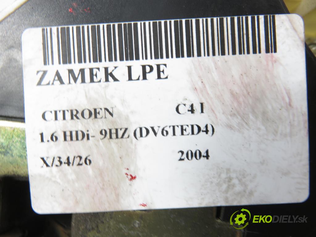 CITROEN C4 I (LC_) HB 2004 80,00 1.6 HDi 109 - 9HZ (DV6TED4) 1560,00 zámok 9647172780F