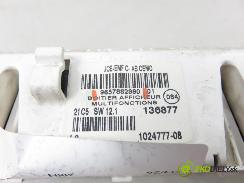 CITROEN C4 I (LC_) HB 2004 80,00 1.6 HDi 109 - 9HZ (DV6TED4) 1560,00 ZOBRAZIT: 9657882880