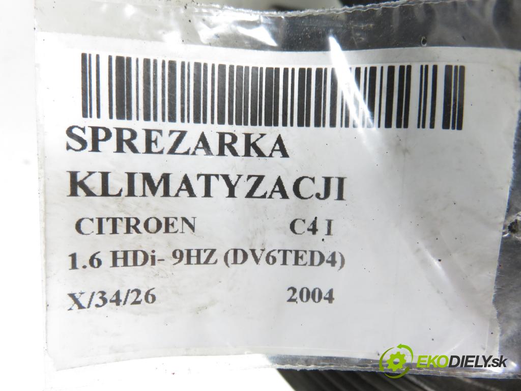CITROEN C4 I (LC_) HB 2004 80,00 1.6 HDi 109 - 9HZ (DV6TED4) 1560,00 KOMPRESOR: klimatizácie 9651910980 (Kompresor klimatizácie)