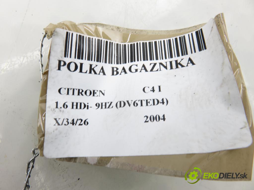 CITROEN C4 I (LC_) HB 2004 80,00 1.6 HDi 109 - 9HZ (DV6TED4) 1560,00 POLKA: kufor 96462174ZD