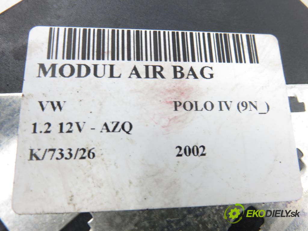 VW POLO (9N_) HB 2002 47,00 1.2 12V 64 - AZQ 1198,00 MODUL air BAG 6Q0909605S