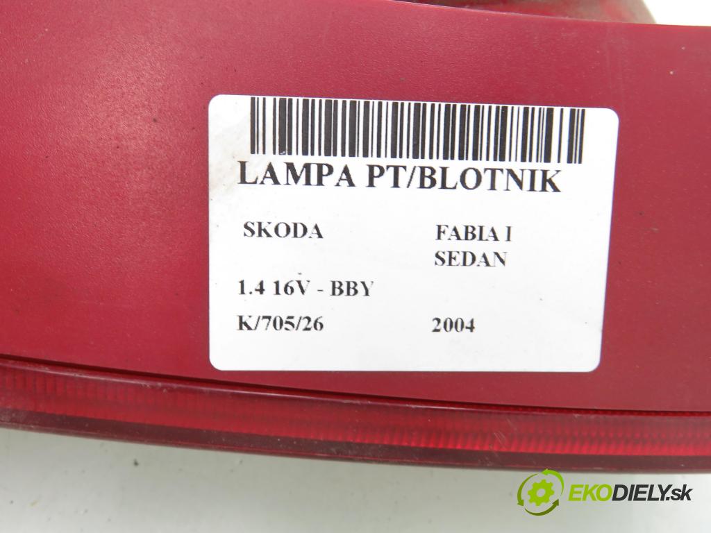 SKODA FABIA I SEDAN (6Y3) SEDAN 2004 55,00 1.4 16V - BBY 1390,00 Svetlo pravé zadné 6Y9945096B ; 6Y99450112B