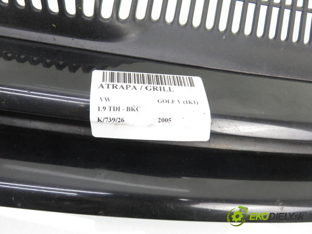 VW GOLF V (1K1) HB 2005 77,00 1.9 TDI PD 105 - BKC 1896,00 mřížka / maska 1K0853655A