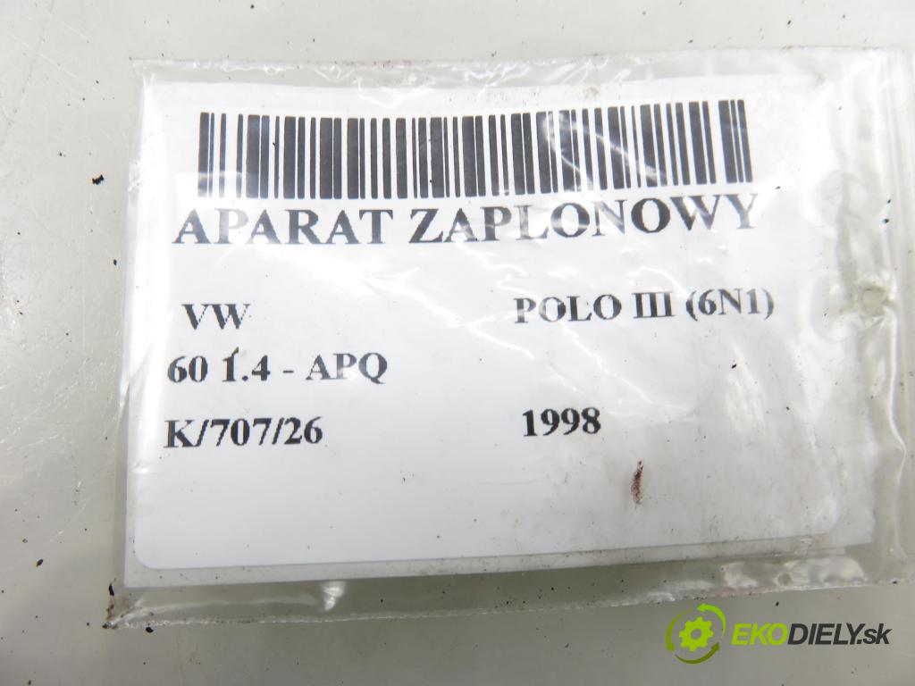 VW POLO (6N1) HB 1998 44,00 1.4 60 1390,00 rozdělovač ZAPALOVÁNÍ 0237521061 ; 030905205AB