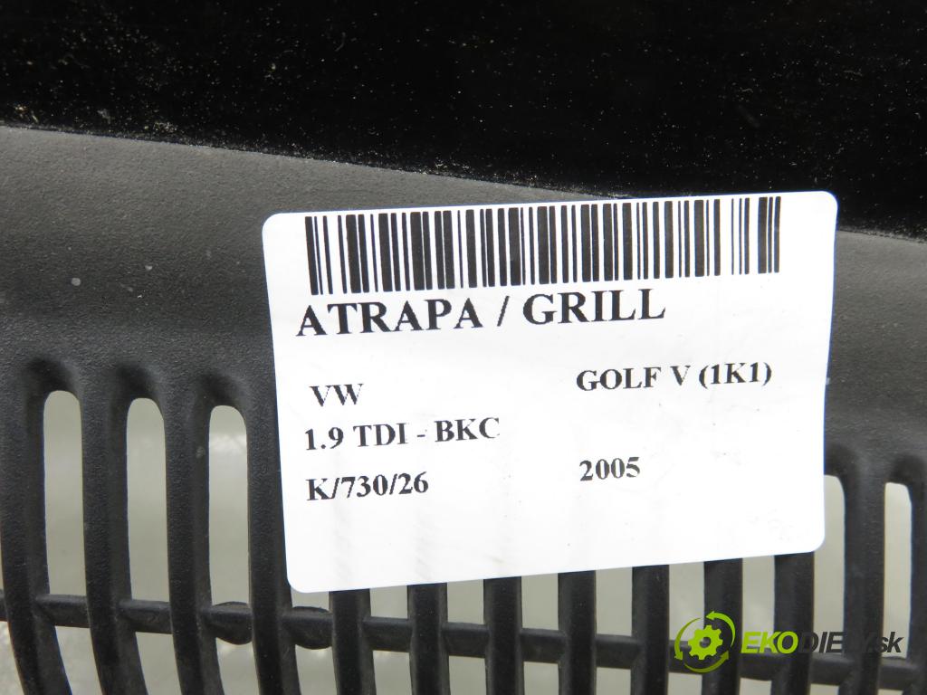 VW GOLF V (1K1) HB 2005 77,00 1.9 TDI - BKC 1896,00 mřížka / maska