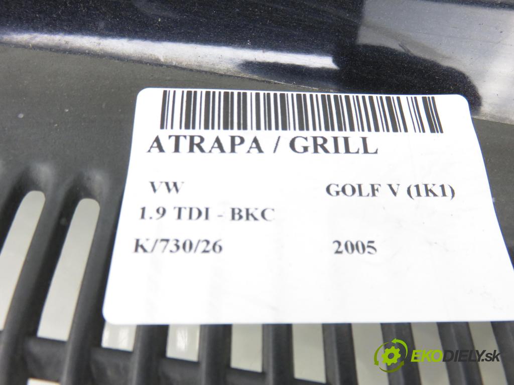 VW GOLF V (1K1) HB 2005 77,00 1.9 TDI - BKC 1896,00 mřížka / maska