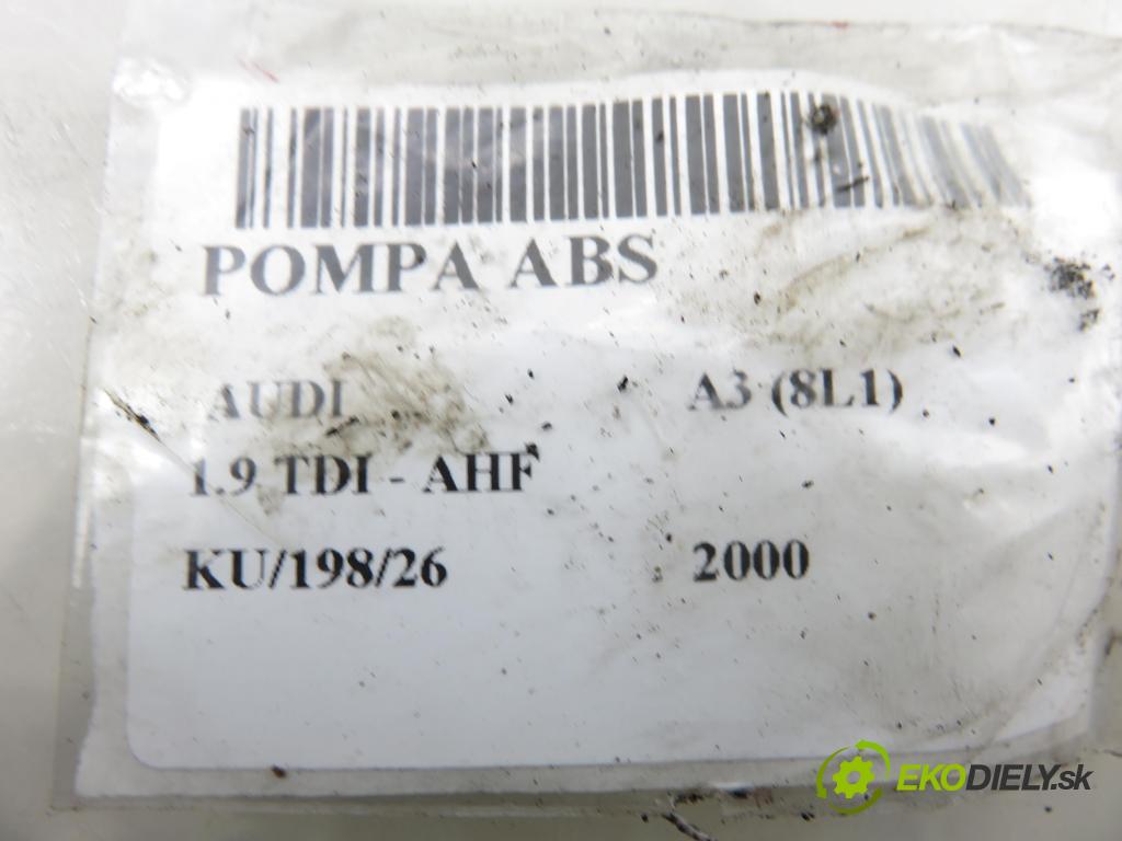AUDI A3 (8L1) HB 2000 81,00 1.9 TDI 110 - AHF 1896,00 Pumpa ABS 10094703073 ; 1C0907379 ; 10020402224 (Pumpa ABS)