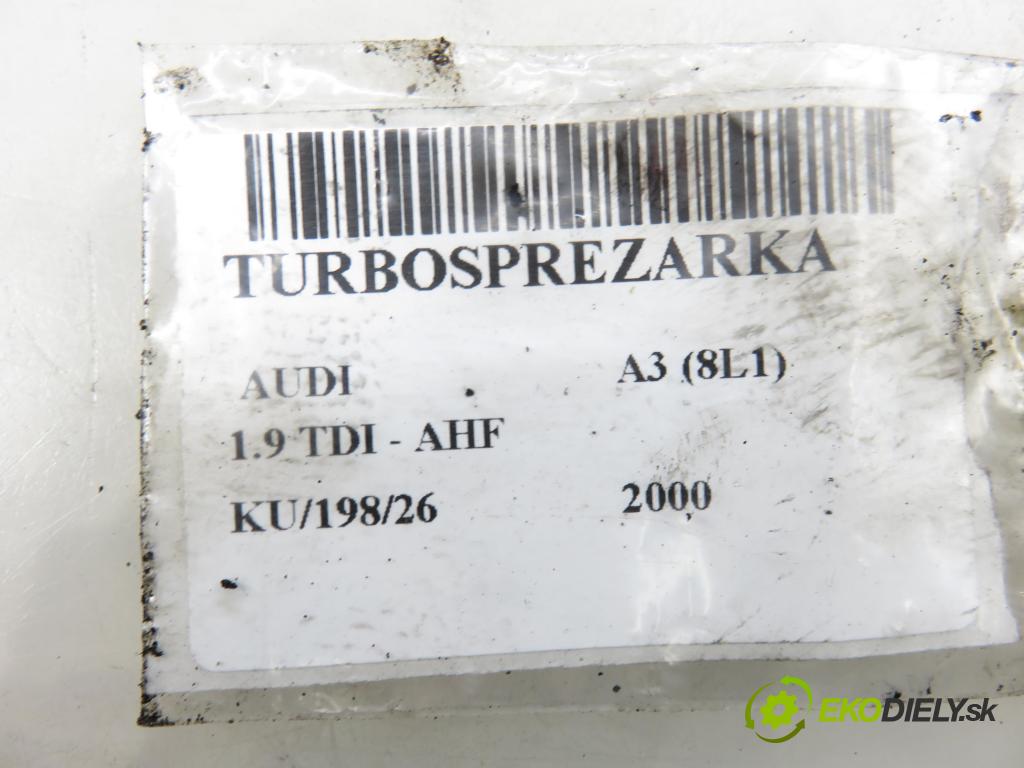 AUDI A3 (8L1) HB 2000 81,00 1.9 TDI 110 - AHF 1896,00 Turbodúchadlo 038253019N (Turbodúchadlo (kompletné))