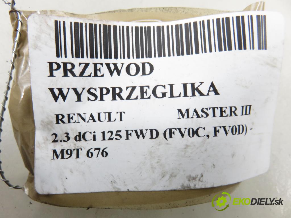 RENAULT MASTER III Skrzynia (FV) FURGON 2011 92,00 2.3 dCi 125 FWD (FV0C, FV0D) - M9T 676 2298,00 trubka vypínacího ložiska 8200789594 ; 8200789594B