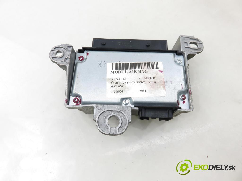 RENAULT MASTER III Skrzynia (FV) FURGON 2011 92,00 2.3 dCi 125 FWD (FV0C, FV0D) - M9T 676 2298,00 MODUL air BAG 8200942209A ; 611136500