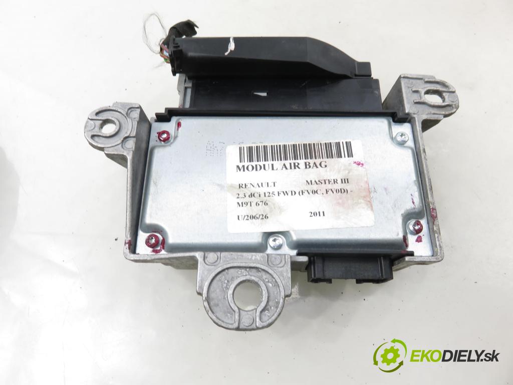 RENAULT MASTER III Skrzynia (FV) FURGON 2011 92,00 2.3 dCi 125 FWD (FV0C, FV0D) - M9T 676 2298,00 MODUL air BAG 8200942209A ; 611136500