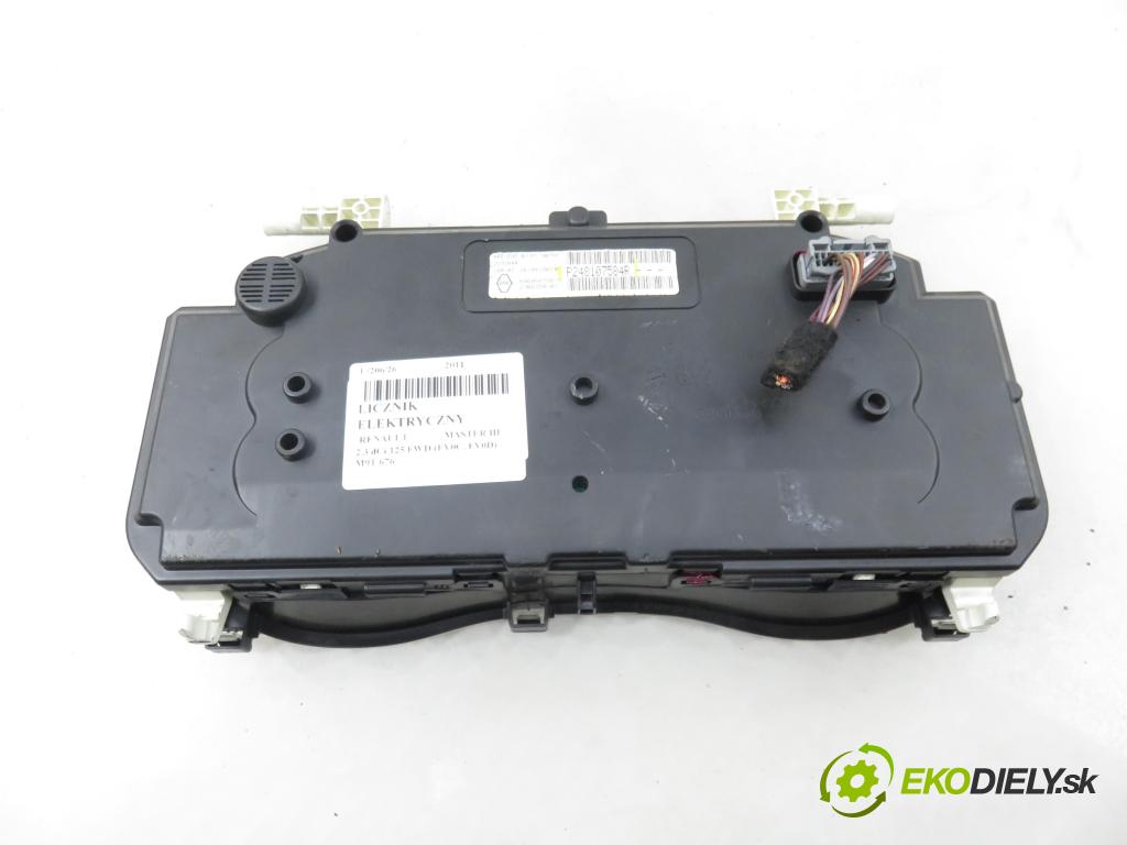 RENAULT MASTER III Skrzynia (FV) FURGON 2011 92,00 2.3 dCi 125 FWD (FV0C, FV0D) - M9T 676 2298,00 prístrojovka elektrický P248107584R