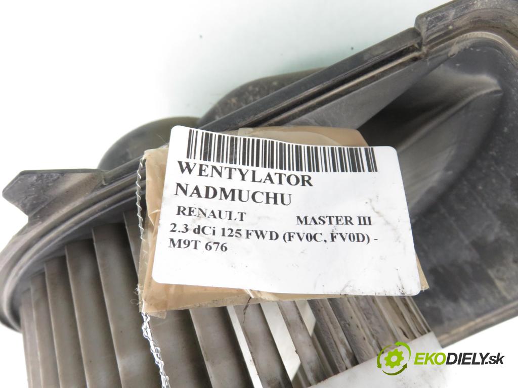 RENAULT MASTER III Skrzynia (FV) FURGON 2012 92,00 2.3 dCi 125 FWD (FV0C, FV0D) - M9T 676 2298,00 Ventilátor vetráku 5F2130100