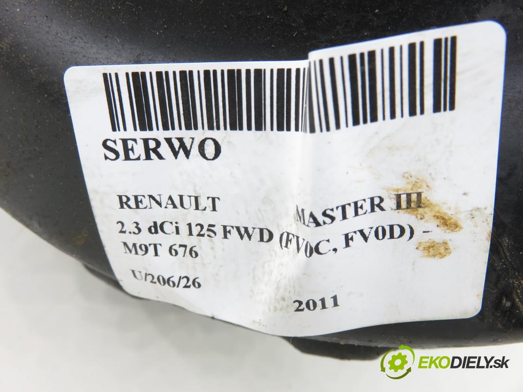 RENAULT MASTER III Skrzynia (FV) FURGON 2011 92,00 2.3 dCi 125 FWD (FV0C, FV0D) - M9T 676 2298,00 Posilovač 472100453R ; 032786952014 ; 472100453RA (Servočerpadlo)