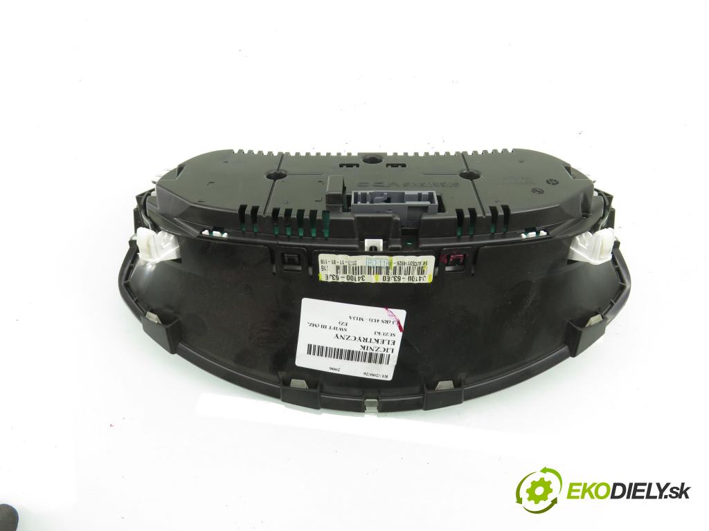 SUZUKI SWIFT III (MZ, EZ) HB 2006 68,00 1.3 92 - M13A 1328,00 Prístrojovka elektrický 3410063JE0 ; 3410063JE ; A2C53114926