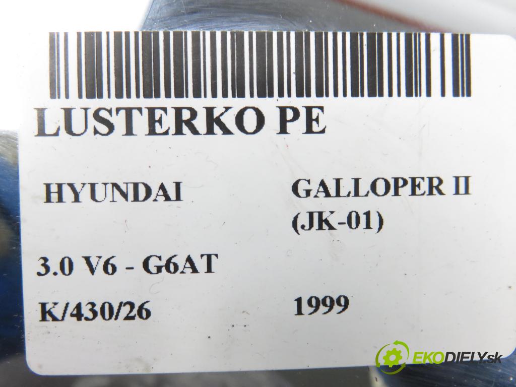 HYUNDAI GALLOPER II (JK-01) TERENOWY 1999 104,00 3.0 V6 - G6AT 2972,00 zpětné zrcátko