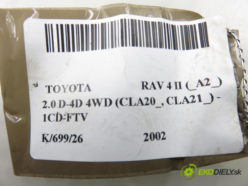 TOYOTA RAV 4 II (_A2_) SUV 2002 85,00 2.0 D-4D 4WD 116 - 1CD-FTV 1995,00 zámok PPE