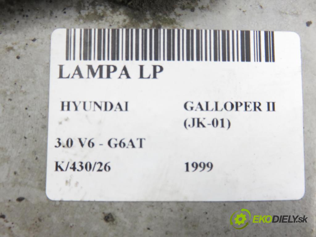 HYUNDAI GALLOPER II (JK-01) TERENOWY 1999 104,00 3.0 V6 - G6AT 2972,00 Svetlo LP