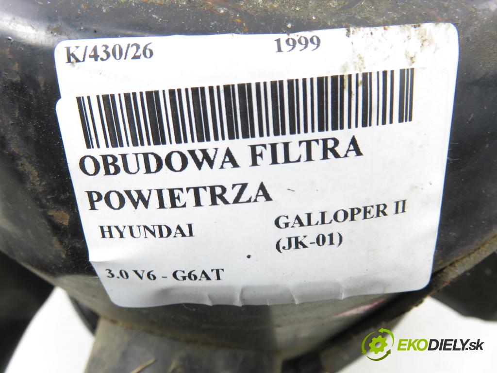HYUNDAI GALLOPER II (JK-01) TERENOWY 1999 104,00 3.0 V6 - G6AT 2972,00 obal filtra vzduchu  (Kryt vzduchového filtru)